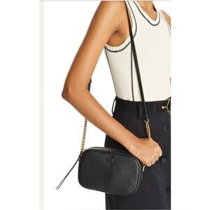 Tory Burch McGraw Leather Camera Bag in Black